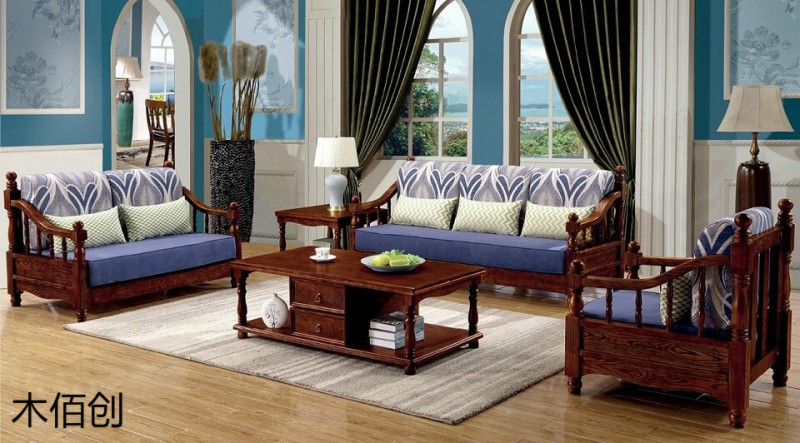 木佰創(chuàng)胡桃色美式壓紋家具28