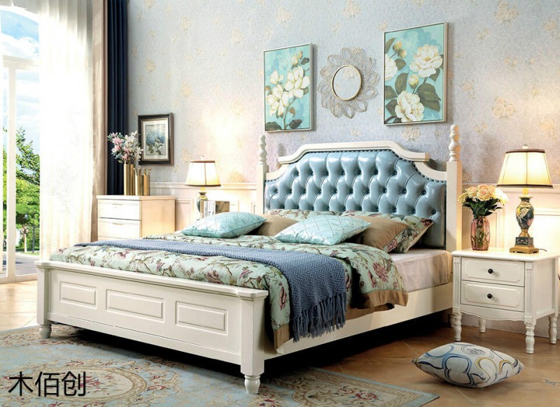 木佰創(chuàng)象牙白美式壓紋家具18