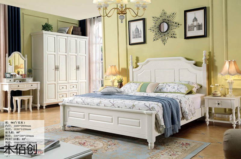 木佰創(chuàng)象牙白美式壓紋家具19