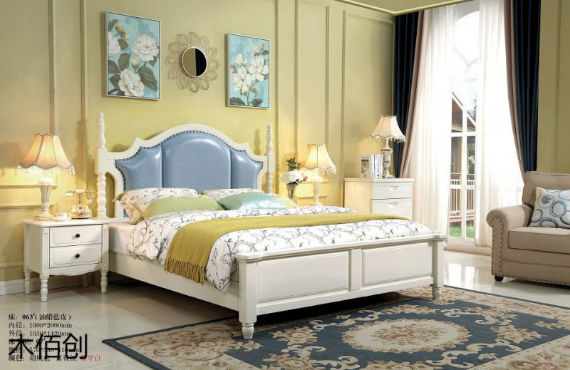 木佰創(chuàng)象牙白美式壓紋家具21