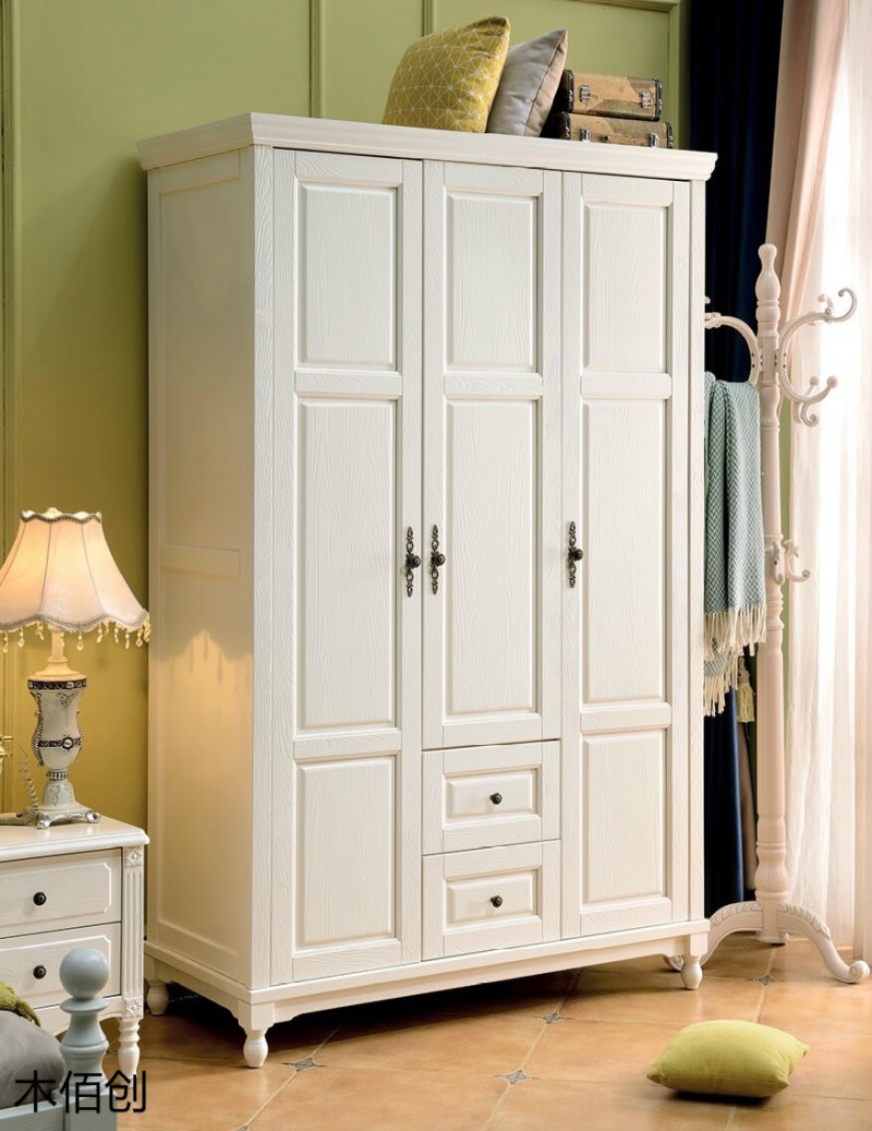 木佰創(chuàng)象牙白美式壓紋家具34