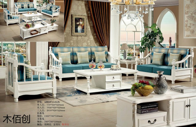 木佰創(chuàng)象牙白美式壓紋家具35