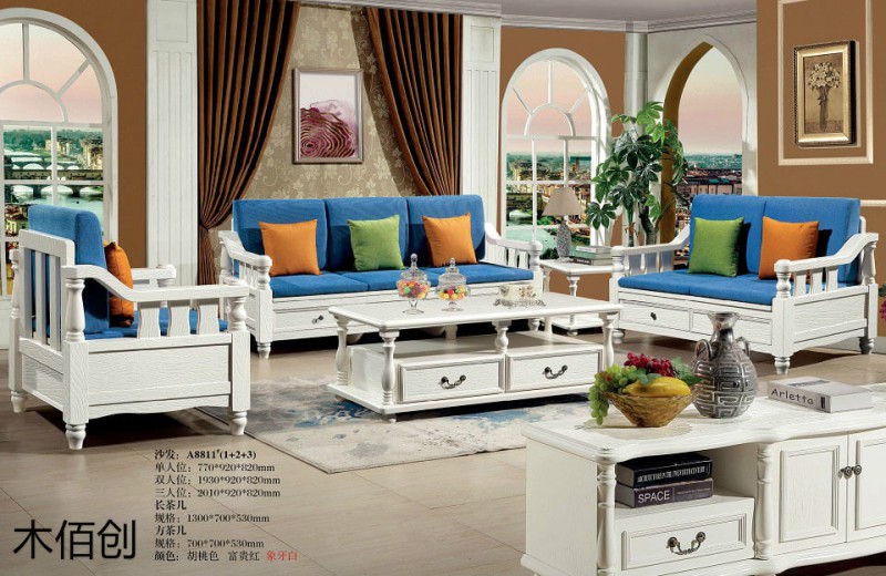 木佰創(chuàng)象牙白美式壓紋家具36