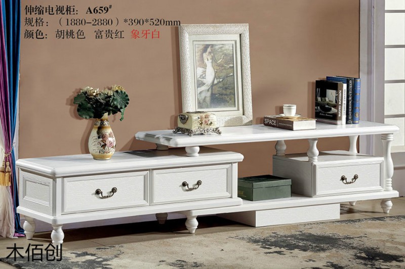 木佰創(chuàng)象牙白美式壓紋家具37