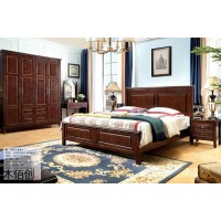 簡約美式風格家具，南康美式家具廠家，江西美式壓紋套房生產廠家，木佰創家具