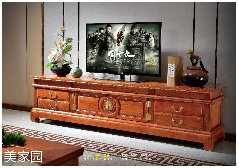 江西南康古典仿古格木(印尼花梨)花梨色/酸枝紅家具14