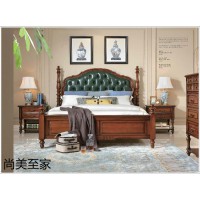 美式風(fēng)格實(shí)木家具，桃花芯木家具廠家，現(xiàn)代簡約美式套房家具廠家，尚美至家家具