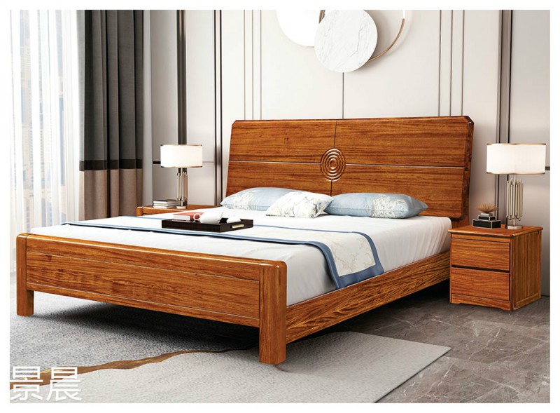 烏金木實木床4