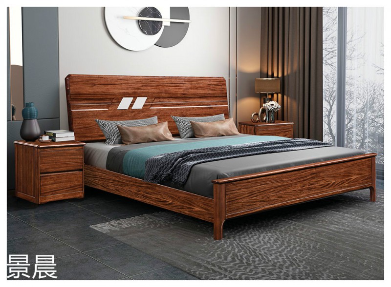 烏金木實木床7