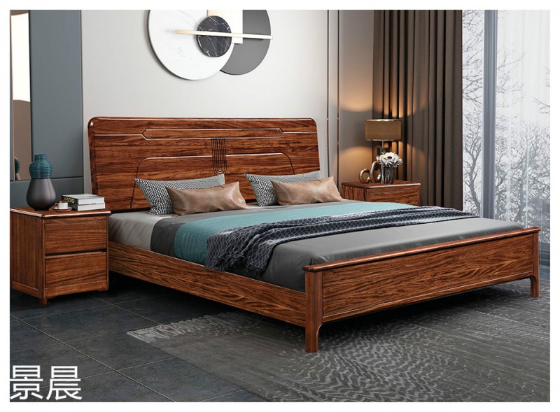 烏金木實木床13