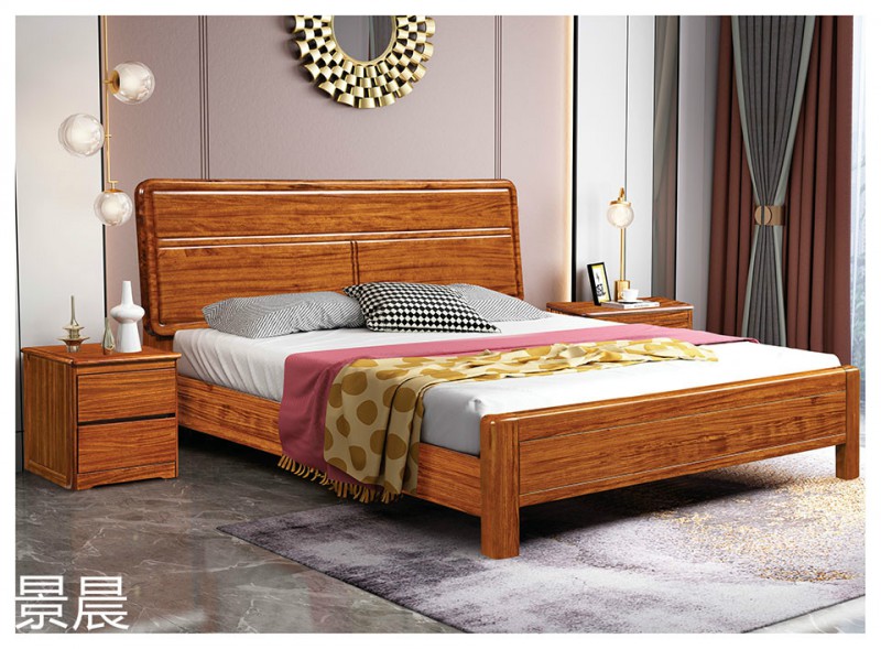 烏金木實木床16