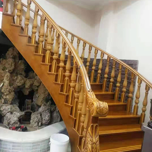 江西贛州實(shí)木樓梯廠家工程案例4