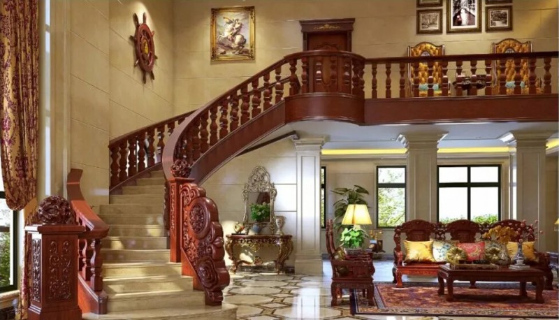 江西贛州實(shí)木樓梯廠家工程案例13