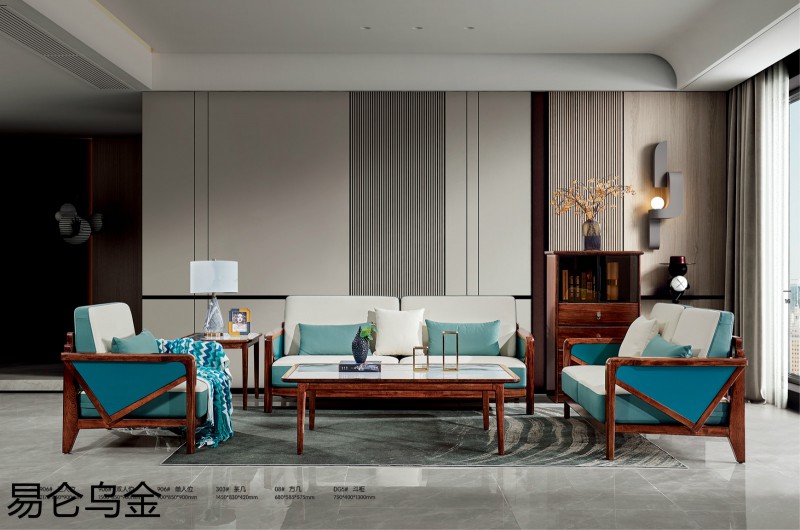 易侖烏金現(xiàn)代簡(jiǎn)約中式烏金木家具13