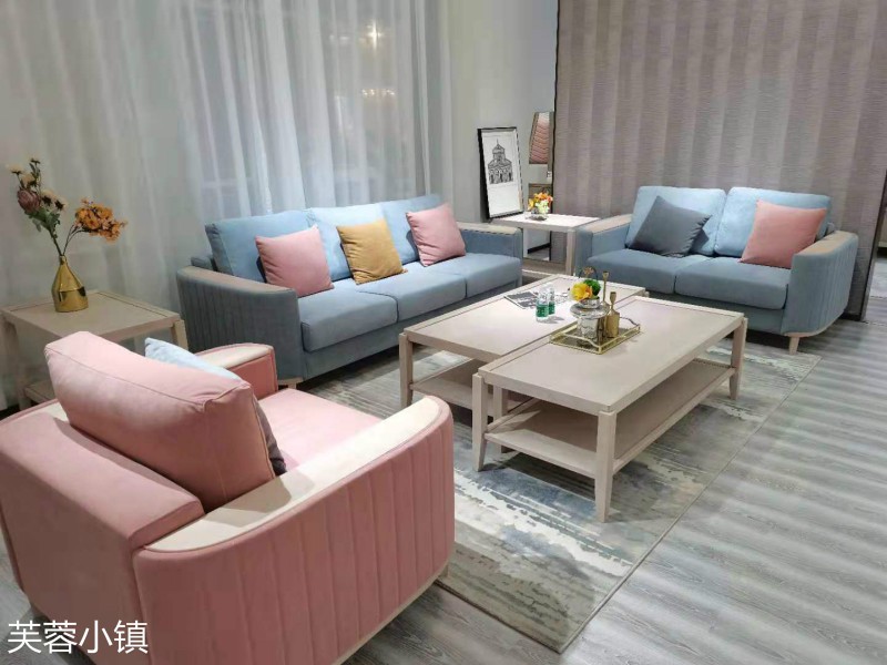 芙蓉小鎮現代輕奢美式櫻桃木家具展廳實拍6