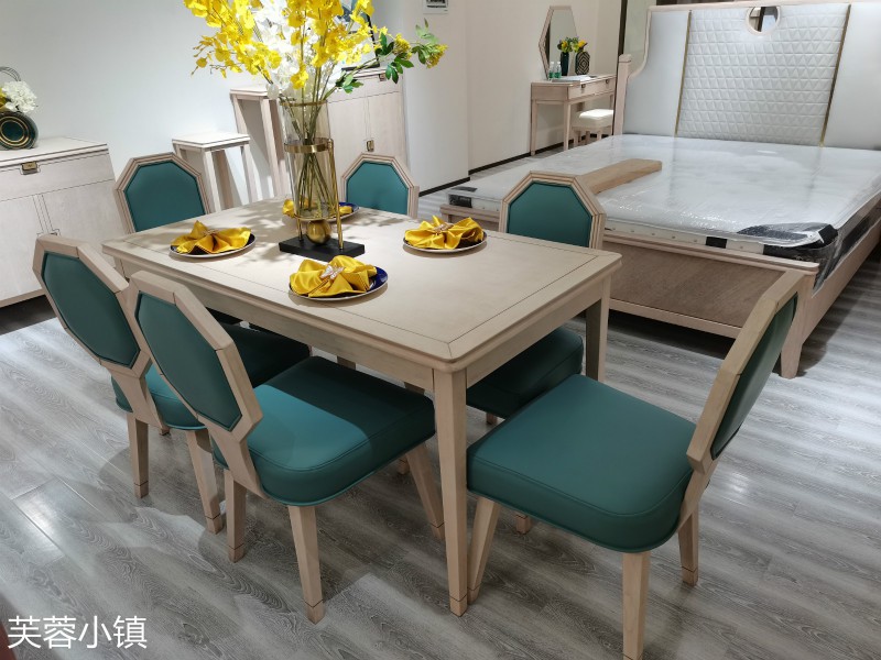 芙蓉小鎮現代輕奢美式櫻桃木家具展廳實拍10