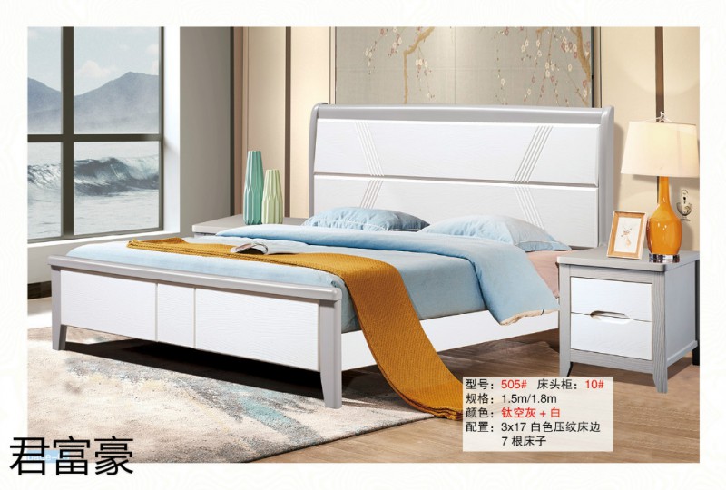 江西南康君富豪現(xiàn)代中式實(shí)木床5