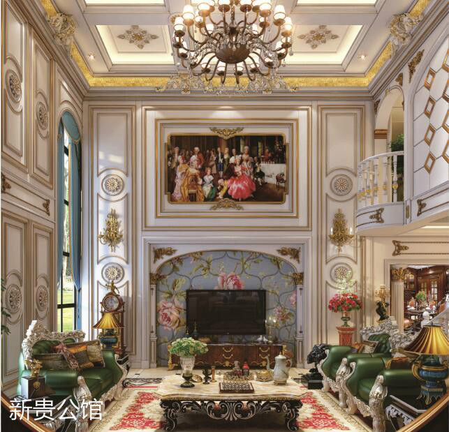 別墅家具，新貴公館，廣東原木全屋定制品牌，江西整木定制，贛州定制家具，南康實木定制廠家圖片2