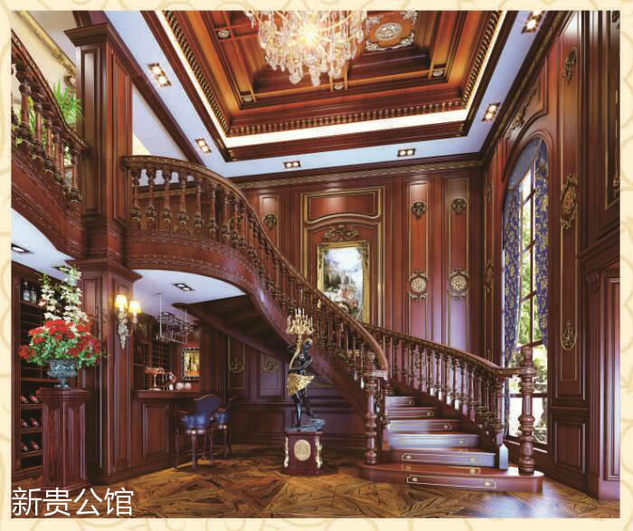 實木樓梯定制，實木定制護(hù)墻板