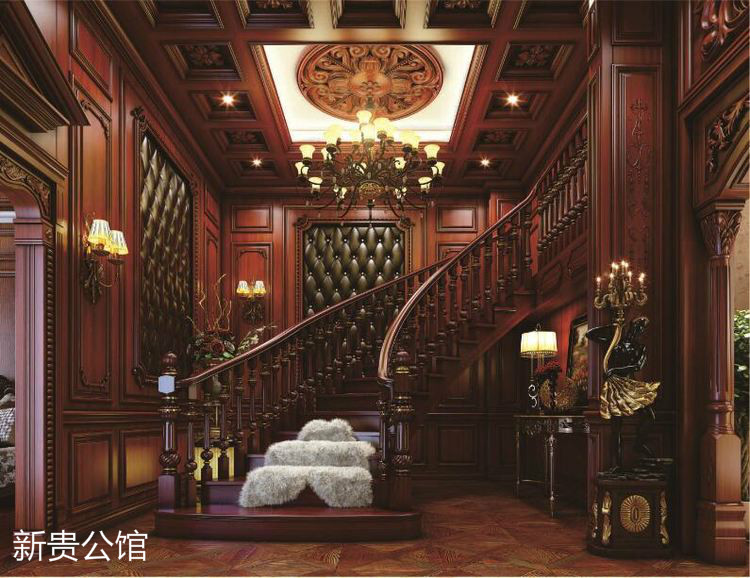 江西南康高端實木樓梯定制廠家圖片