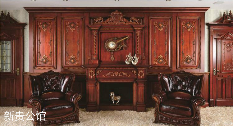 新貴公館，廣東原木全屋定制品牌，江西整木定制，贛州定制家具，南康實木定制廠家圖片案例