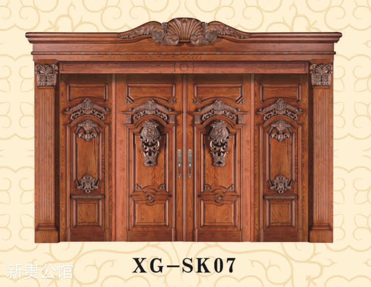 江西高端別墅實木門定制廠家，新貴公館，廣東原木全屋定制品牌，江西整木定制，贛州定制家具，南康實木定制廠家圖片