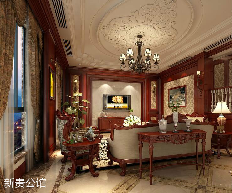 新貴公館，廣東原木全屋定制品牌，江西整木定制，贛州定制家具，南康實木定制廠家圖片7