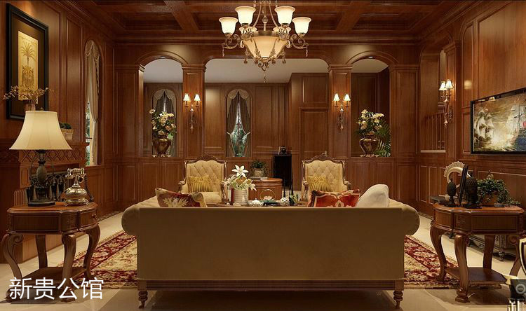 新貴公館，廣東原木全屋定制品牌，江西整木定制，贛州定制家具，南康實木定制廠家圖片9