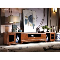 益木春虎斑木M655#伸縮電視柜