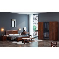 今晨至家烏金木大床881#