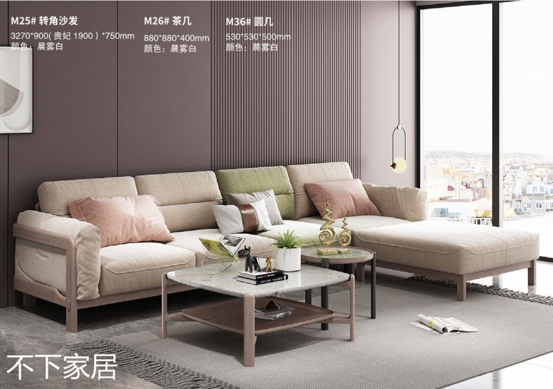 江西南康不下家居現(xiàn)代摩登紅橡木家具10