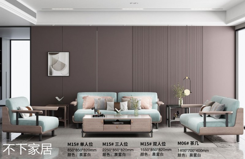 江西南康不下家居現(xiàn)代摩登紅橡木家具11