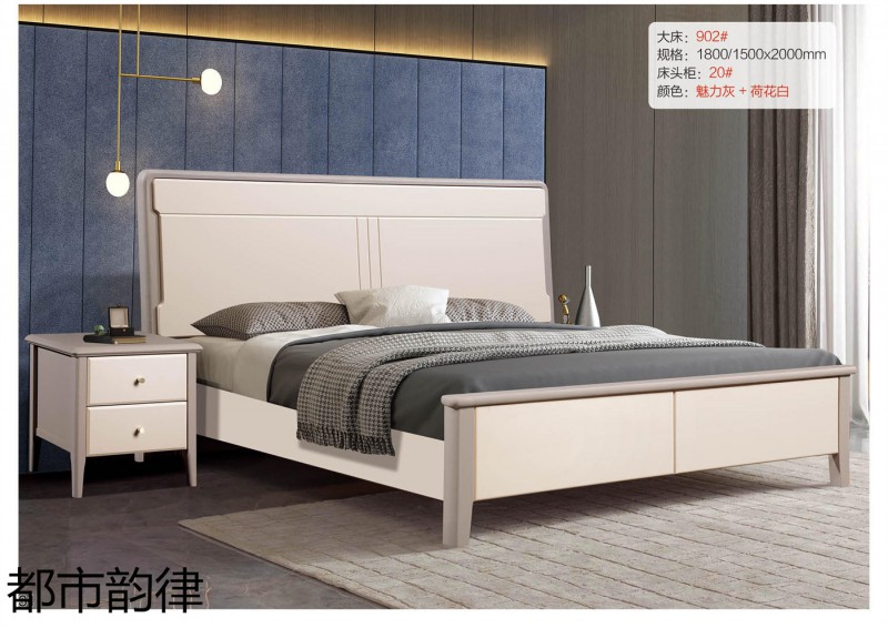 江西南康北美白蠟木床32