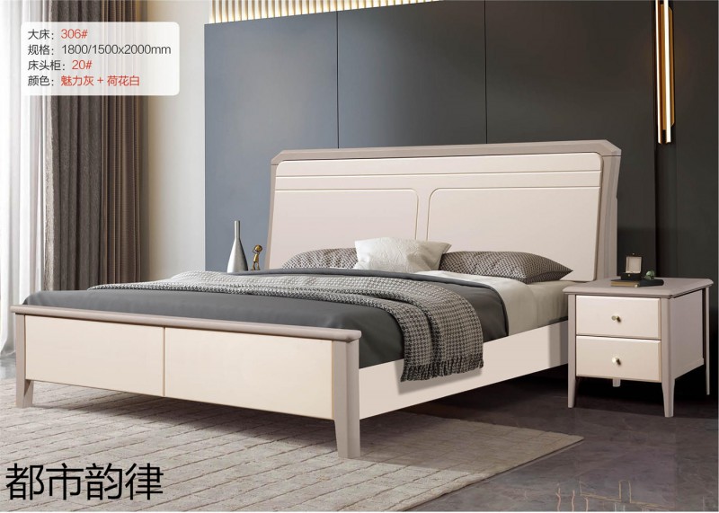 江西南康北美白蠟木床37