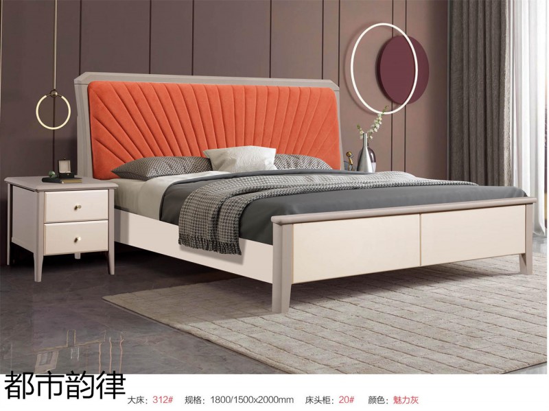 江西南康北美白蠟木床38