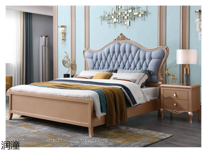 潤潼香檳金美式輕奢家具5