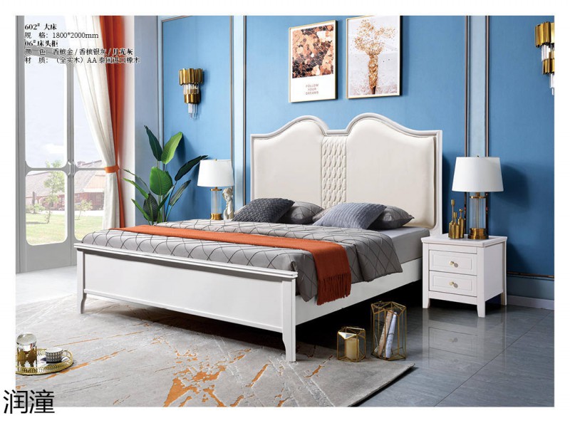 潤潼香檳金美式輕奢家具27