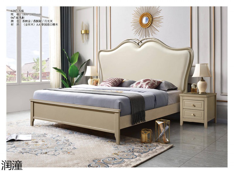 潤潼香檳金美式輕奢家具29