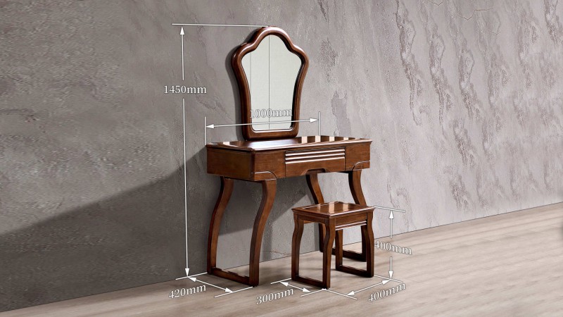 長樂家具北美胡桃色橡膠木2130#大床介紹14