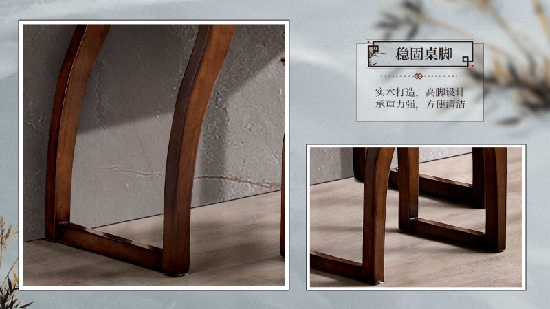 長樂家具北美胡桃色橡膠木2130#大床介紹17