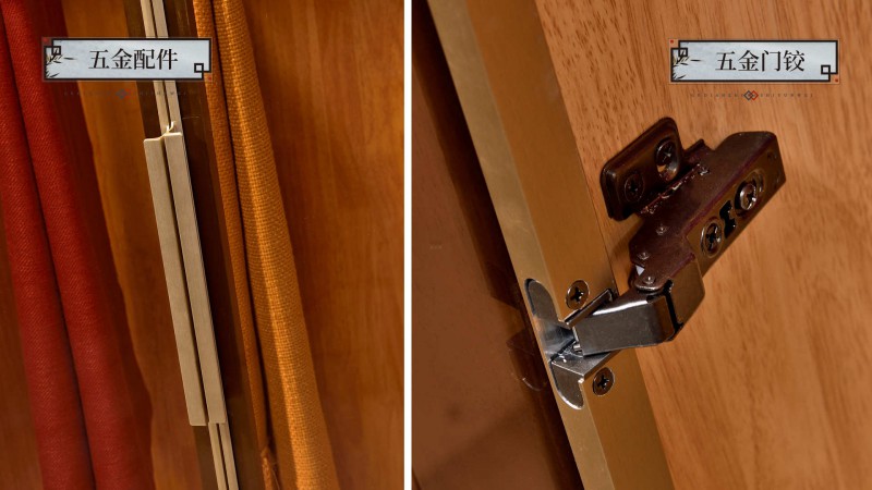 長樂家具北美胡桃色橡膠木2133#大床介紹13