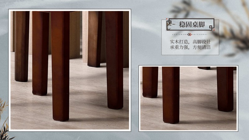 長樂家具北美胡桃色橡膠木2152#大床介紹18