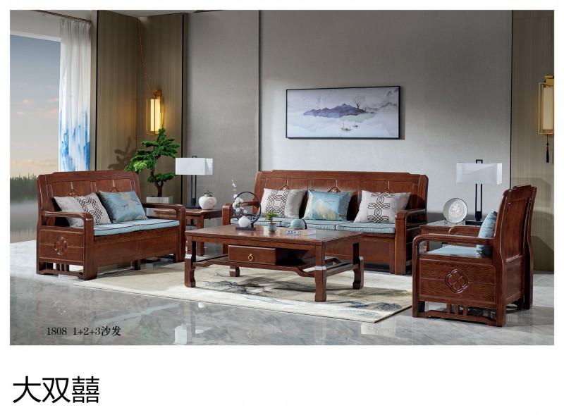 大雙囍新中式實(shí)木家具8