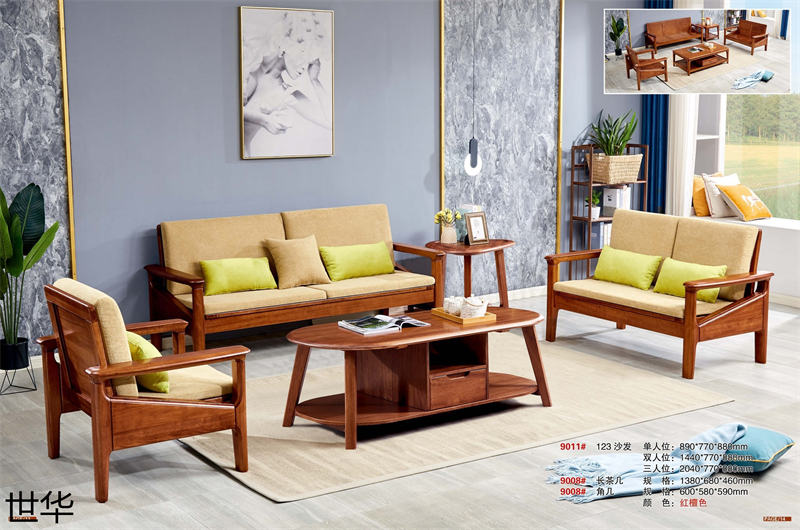 江西南康現代輕奢紅檀木家具7