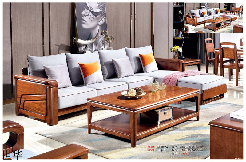 江西南康現代輕奢紅檀木家具9