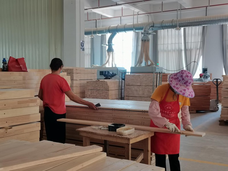 益志青少年兒童橡木套房家具工廠實拍9