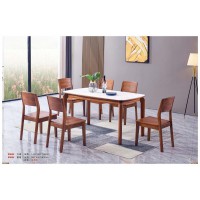 世華現(xiàn)代輕奢紅檀木家具：9009#方桌、9009#餐椅