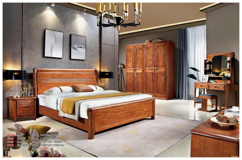 9016#大床、008#床頭柜、910#妝臺、910#四門衣柜