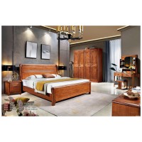 世華現(xiàn)代輕奢紅檀木家具：9016#大床、008#床頭柜、910#妝臺(tái)、910#四門衣柜