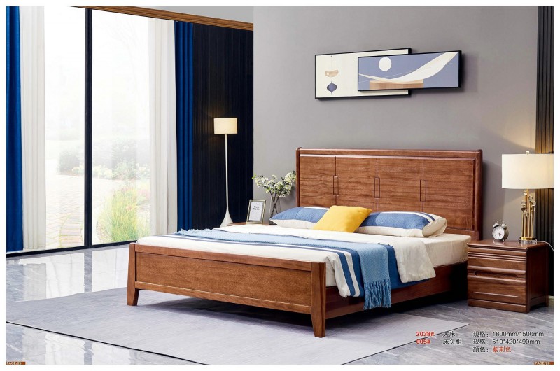 2038#大床、005#床頭柜